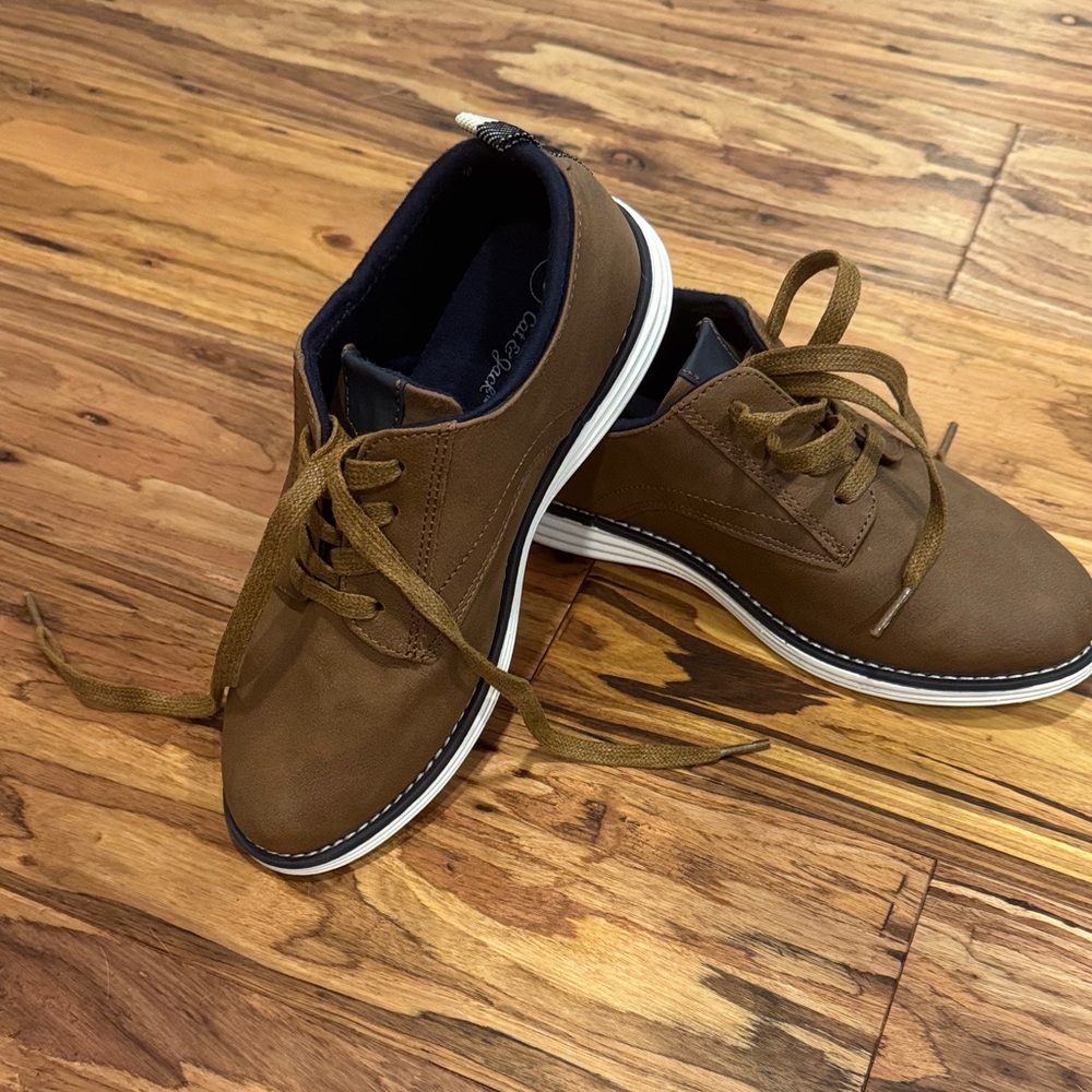 Cat & Jack Brown Oxfords with White Sole